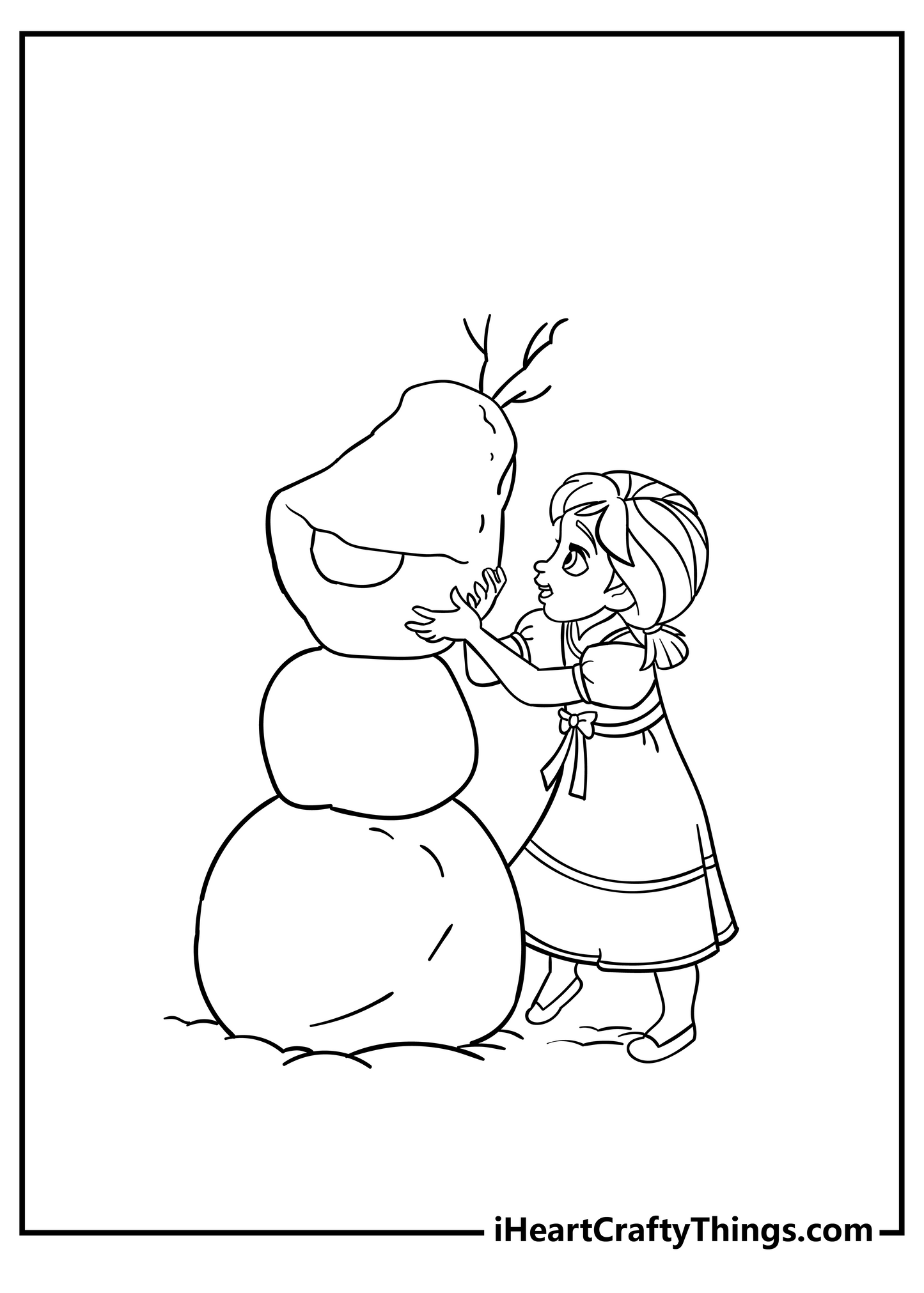 Elsa And Anna Coloring Book - 30 pages