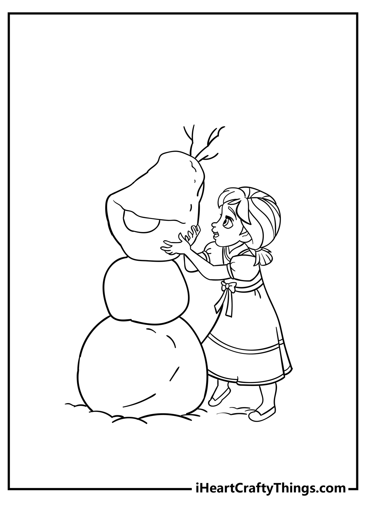 Elsa And Anna Coloring Book - 30 pages – I Heart Crafty Things