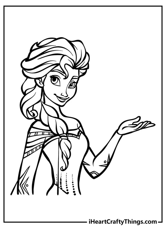 Elsa Coloring Book - 30 pages