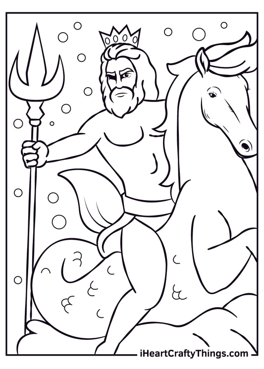 Fantasy And Mythology Coloring Book - 15 pages