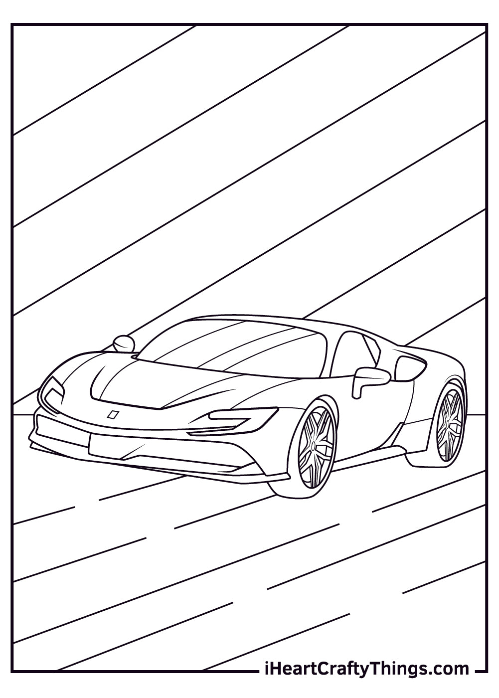 Ferrari Coloring Book - 20 pages