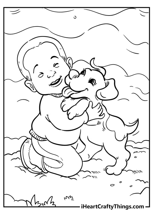 Boys Coloring Book - 40 pages