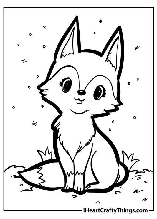 Fantastic Fox Coloring Book - 25 pages