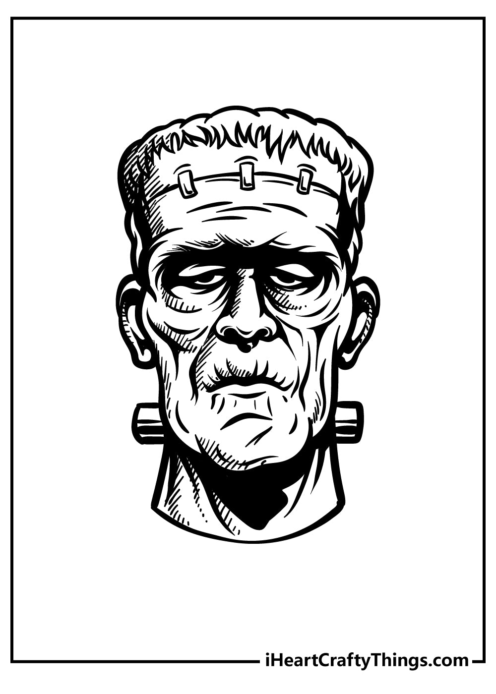 Frankenstein Coloring Book - 15 pages