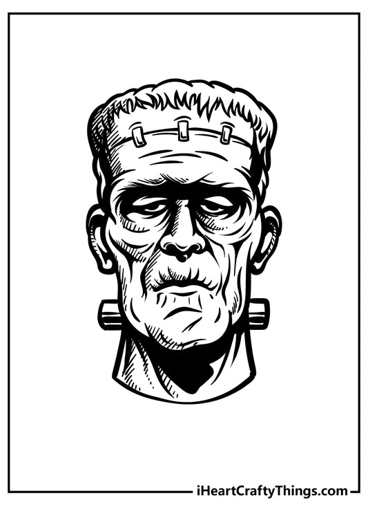 Frankenstein Coloring Book - 15 pages