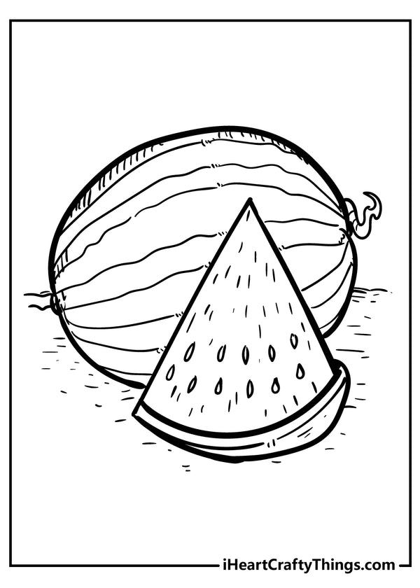 Fruit Coloring Book 15 pages I Heart Crafty Things