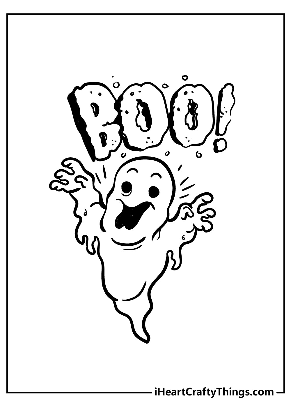 Ghost Coloring Book - 15 pages