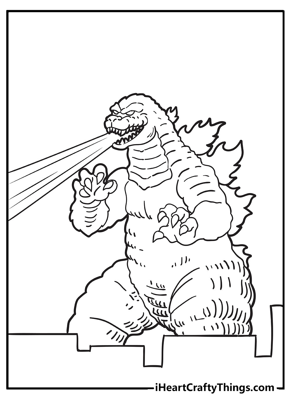 Godzilla Coloring Book - 10 pages