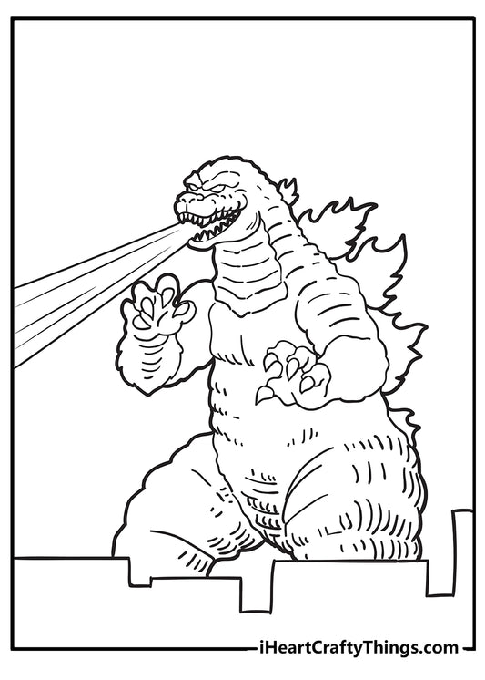 Godzilla Coloring Book - 10 pages