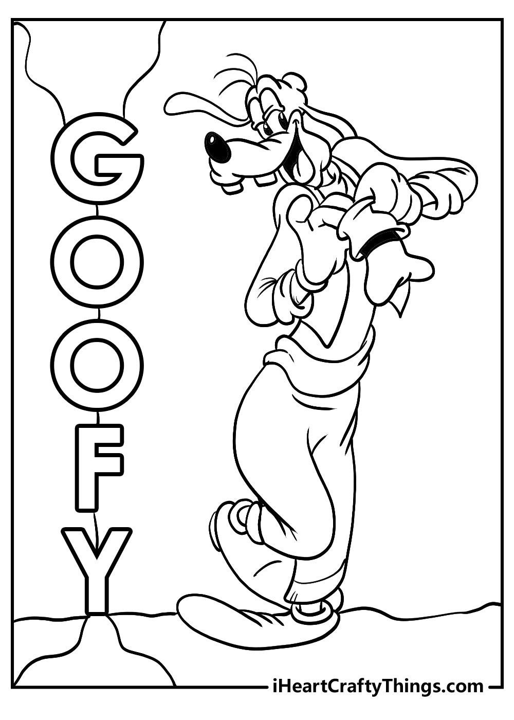 Goofy Coloring Book - 15 pages