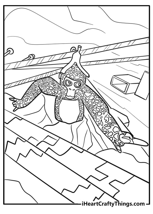 Gorilla Tag Coloring Book - 23 pages
