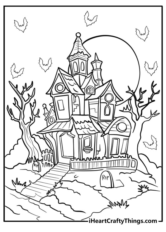 Gothic Coloring Book - 21 pages