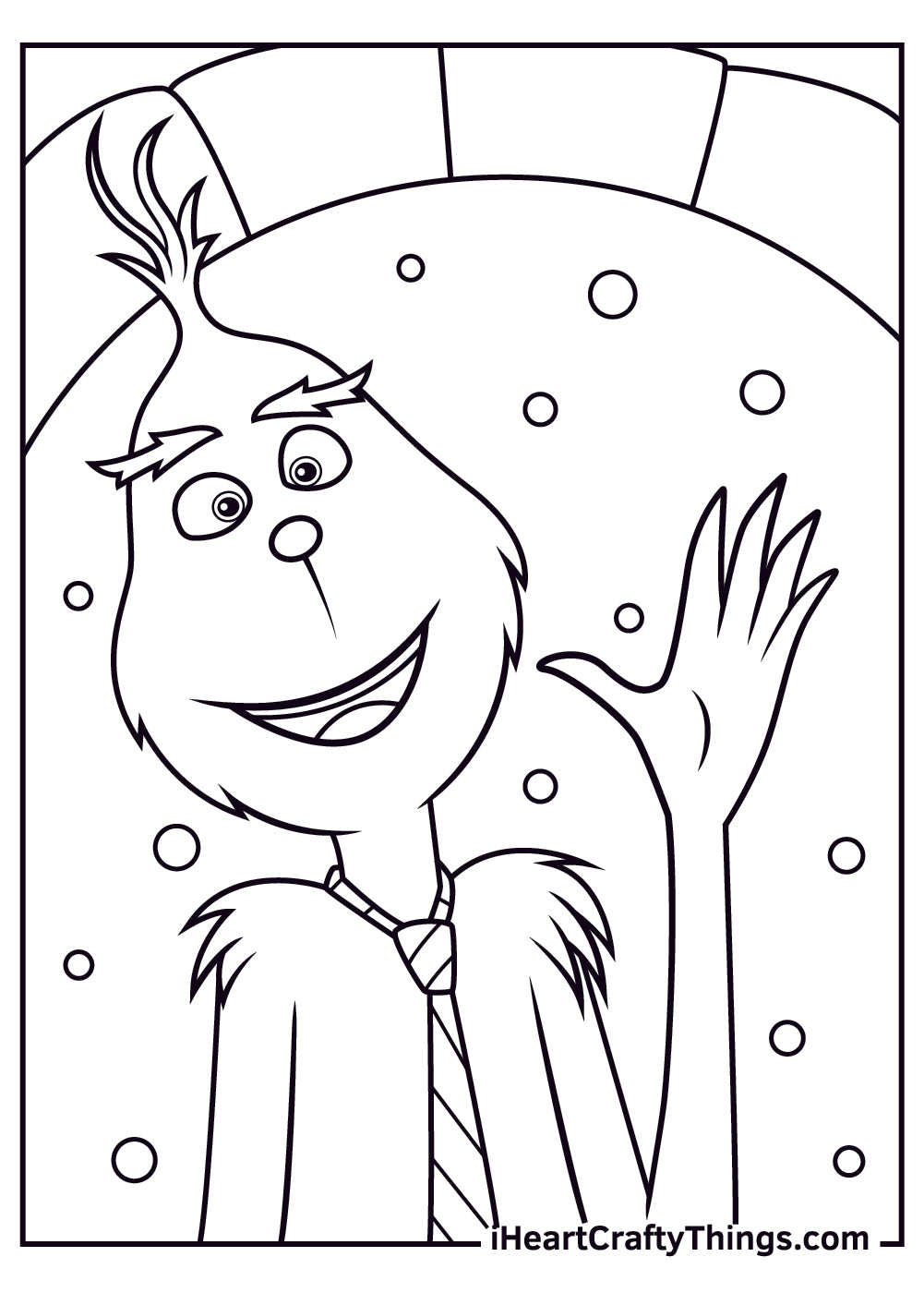 Grinch Coloring Book - 15 pages