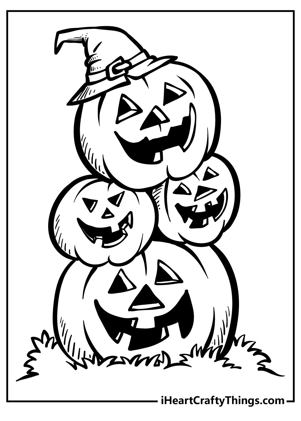 Halloween Coloring Book - 80 pages