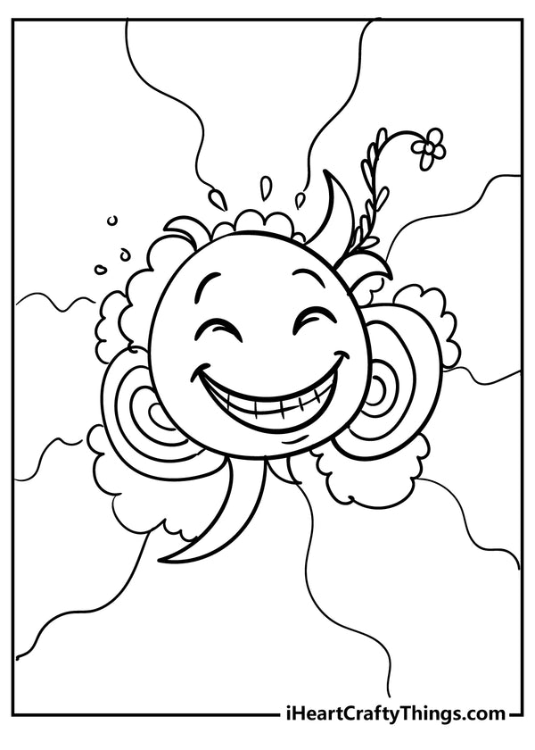 Happy Coloring Book - 20 pages – I Heart Crafty Things