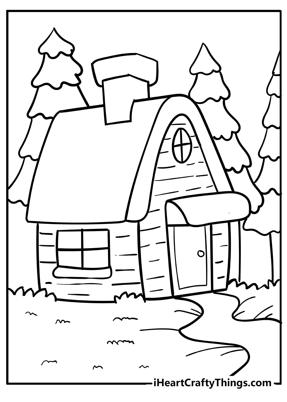 House Coloring Book - 20 pages