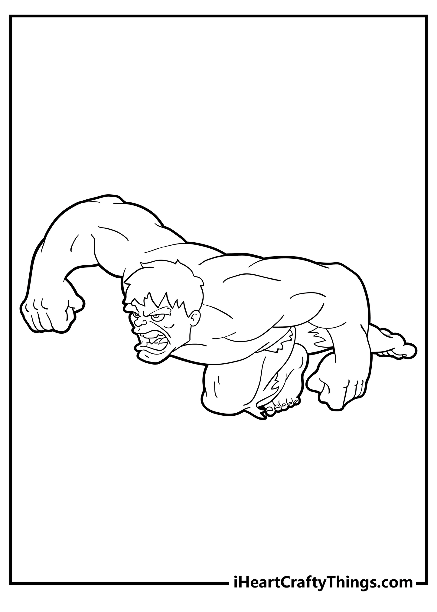 Hulk Coloring Book - 30 pages