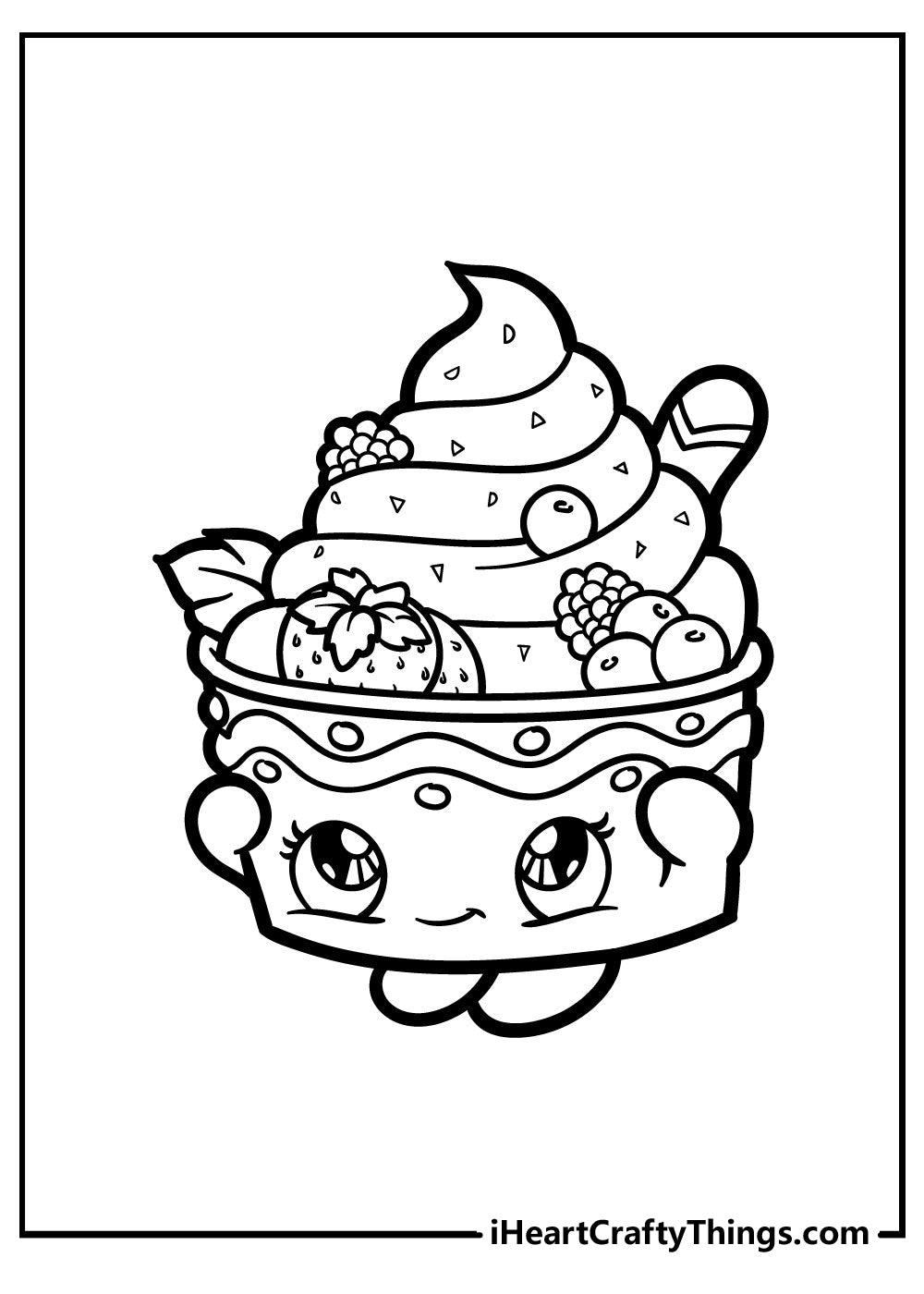 Ice Cream Coloring Book - 40 pages