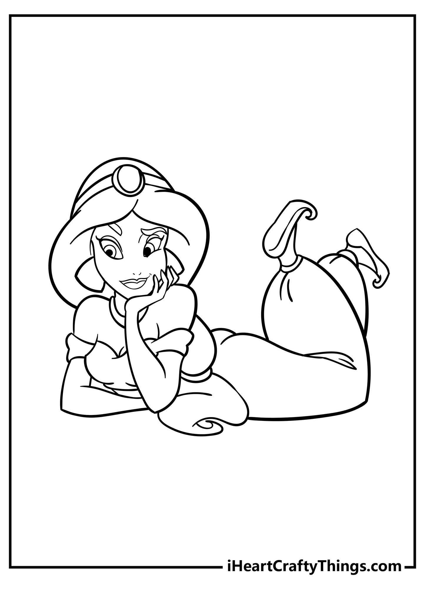 Jasmine Coloring Book - 20 pages