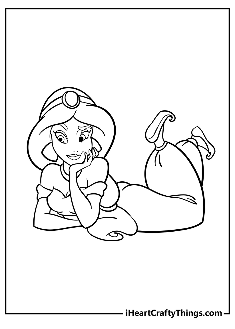 Jasmine Coloring Book - 20 pages – I Heart Crafty Things