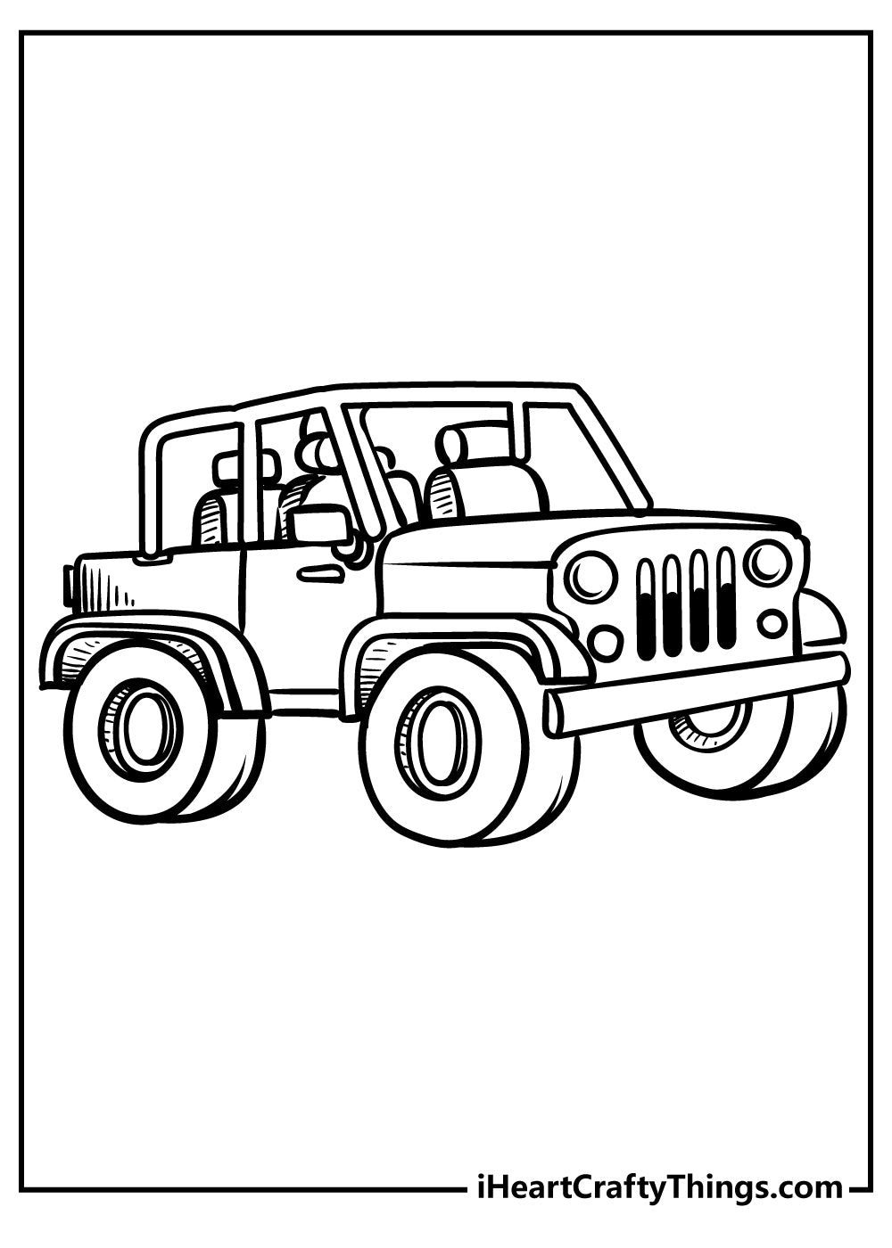 Jeep Coloring Book - 15 pages