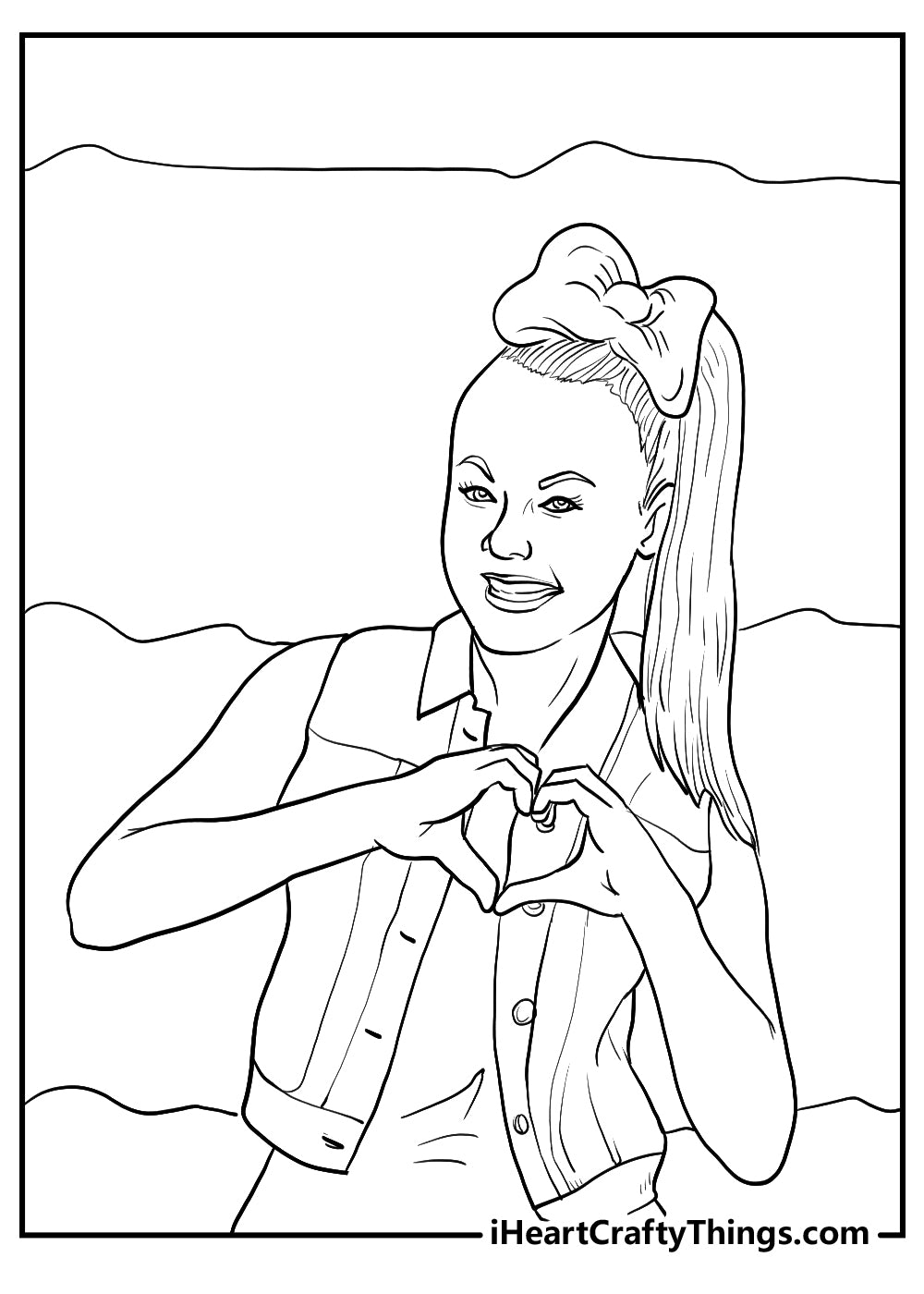 Jojo Siwa Coloring Book - 15 pages