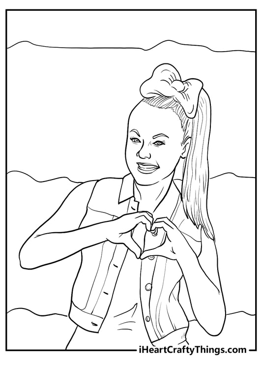 Jojo Siwa Coloring Book - 15 pages