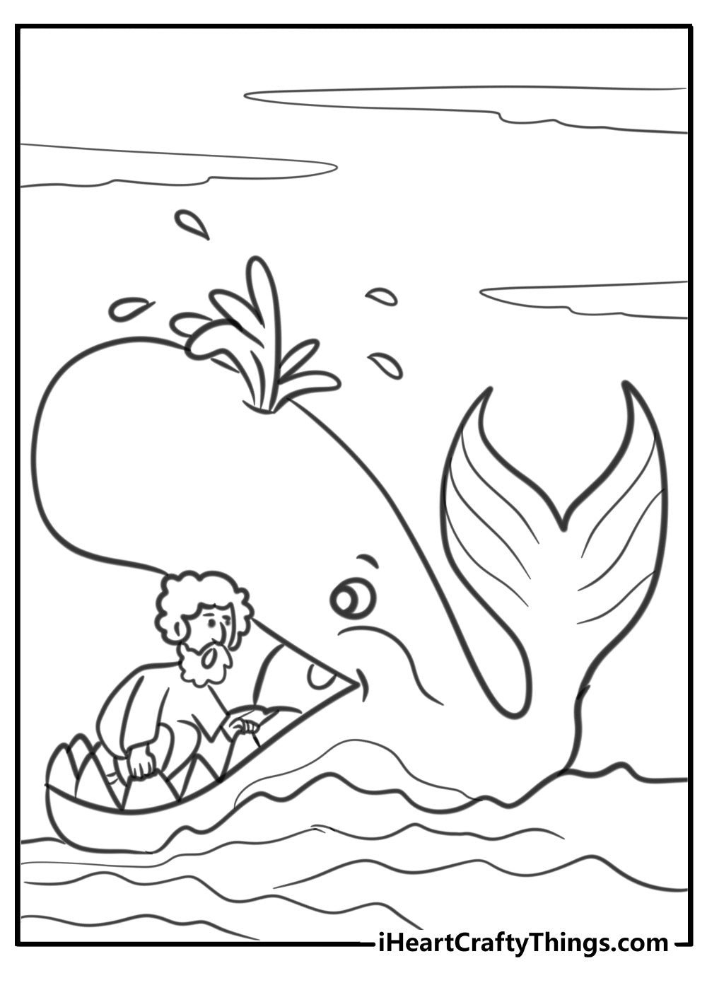 Jonah And The Whale Coloring Book - 29 pages