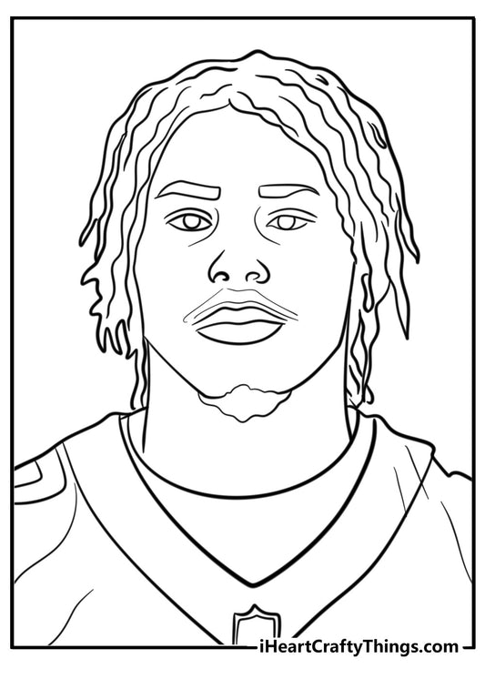 Justin Jefferson Coloring Book - 30 pages