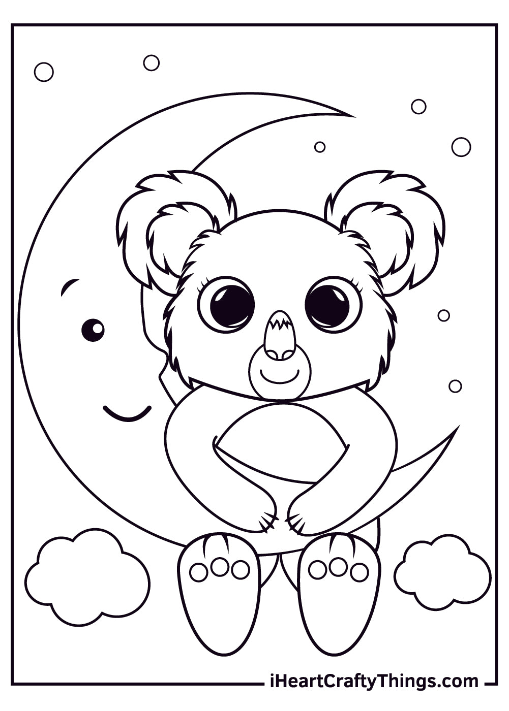 Koalas Coloring Book - 15 pages