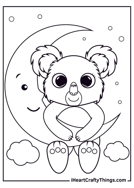 Koalas Coloring Book - 15 pages