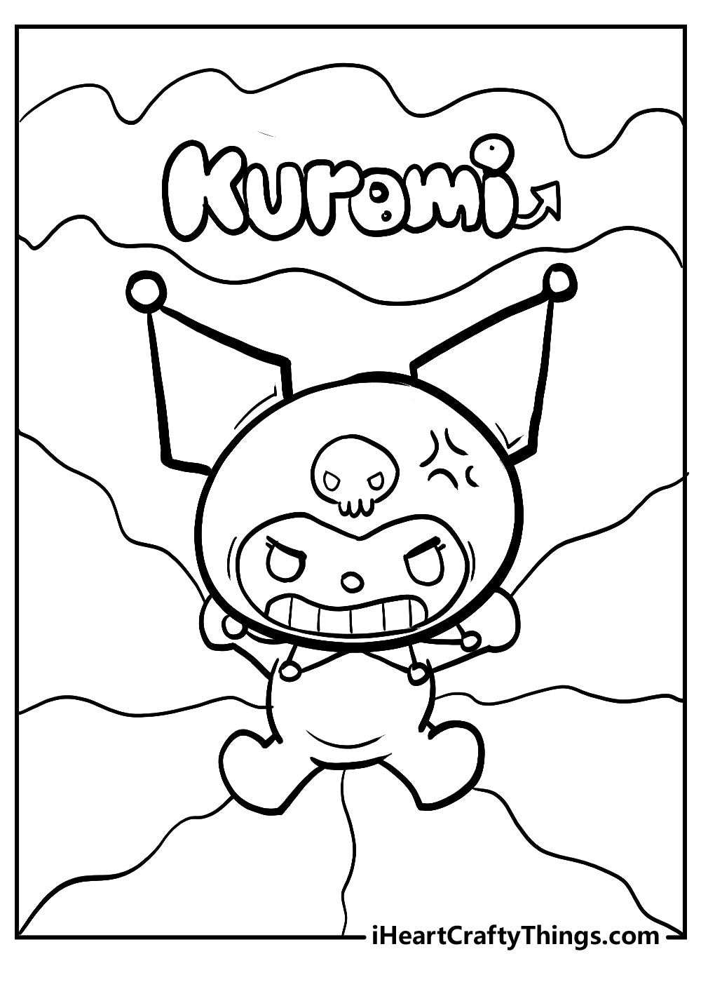 Kuromi Coloring Book - 15 pages