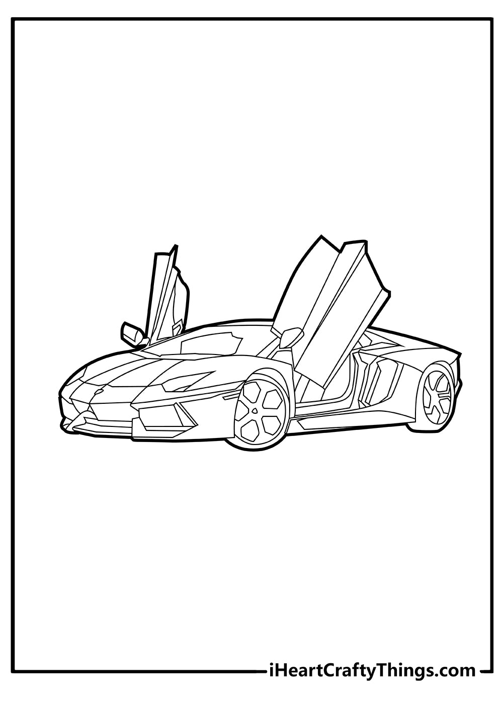 Lamborghini Coloring Book - 15 pages