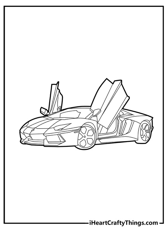 Lamborghini Coloring Book - 15 pages
