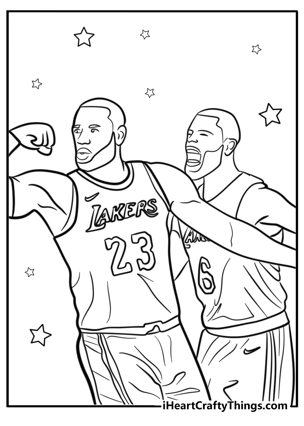 Lebron James Coloring Book 34 Pages I Heart Crafty Things Lebron james coloring book 34 pages i heart crafty things