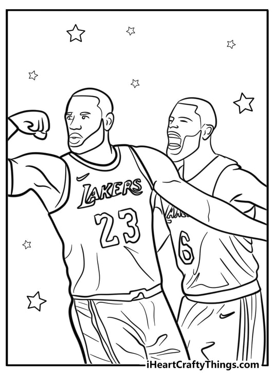 Lebron James Coloring Book - 34 pages