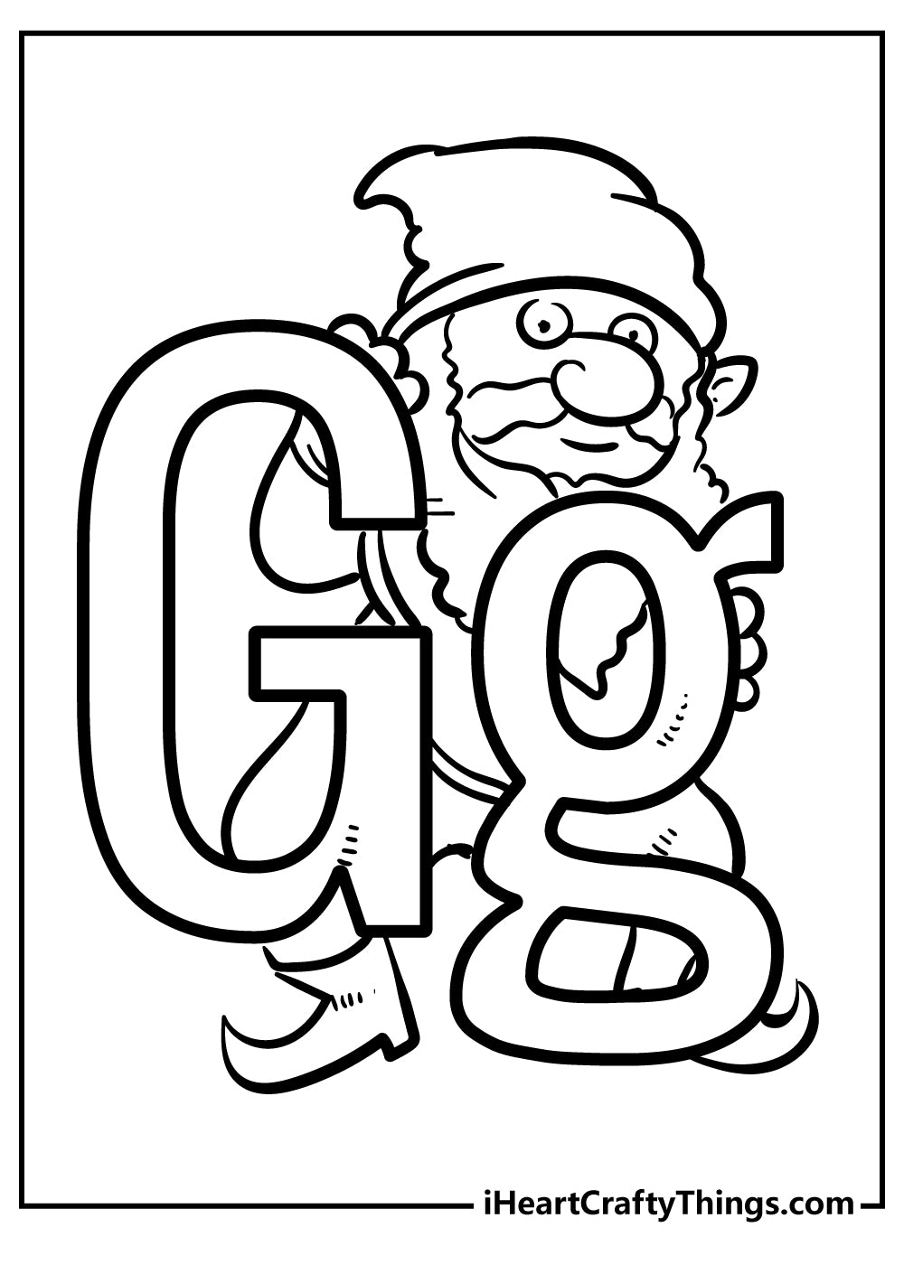 Letter G Coloring Book - 15 pages