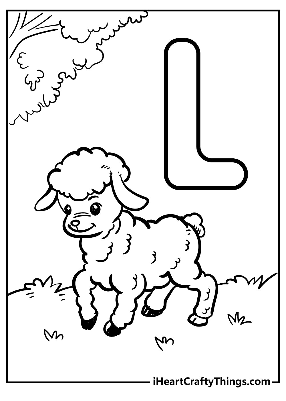 Letter L Coloring Book - 15 pages – I Heart Crafty Things