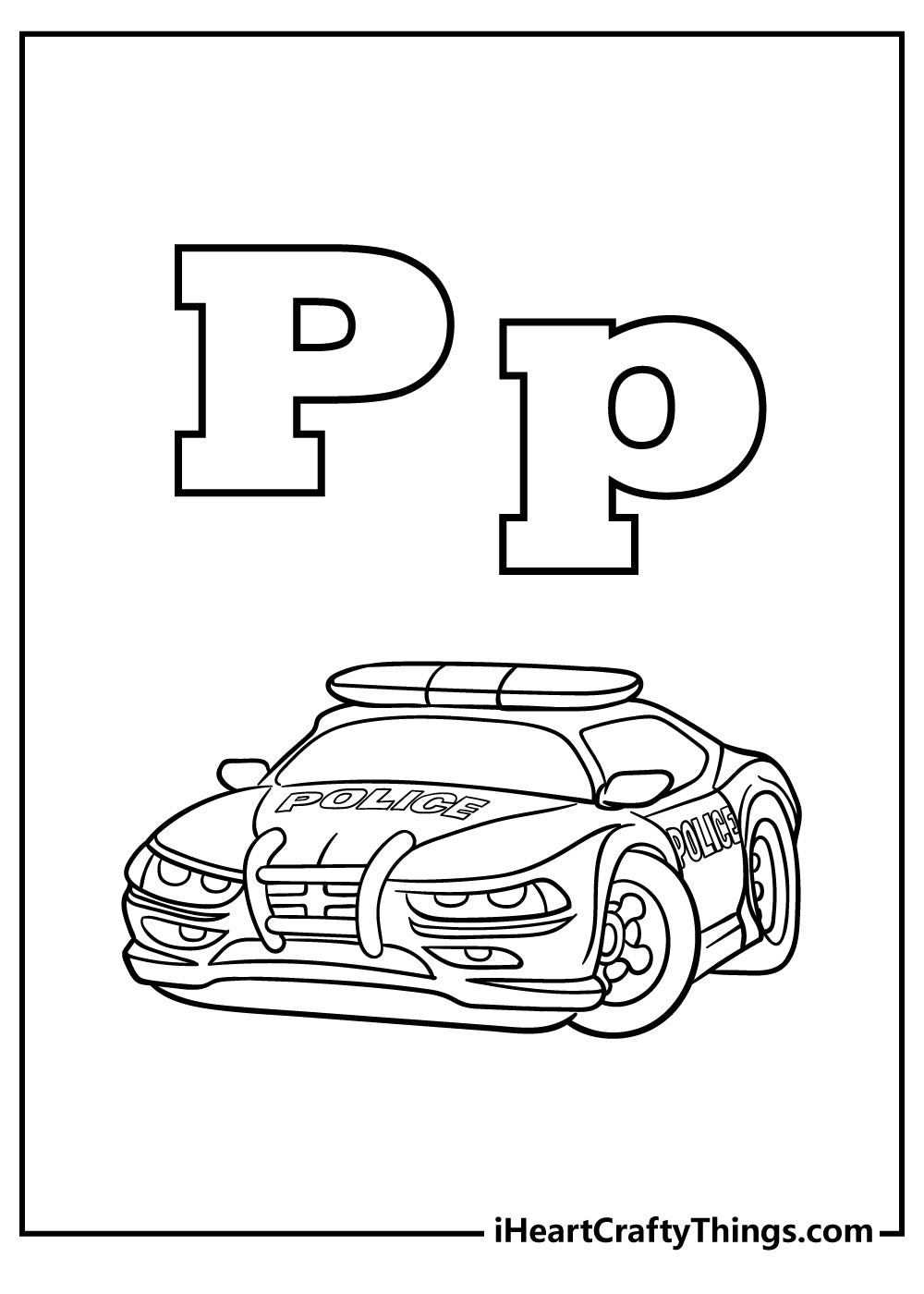 Letter P Coloring Book - 26 pages