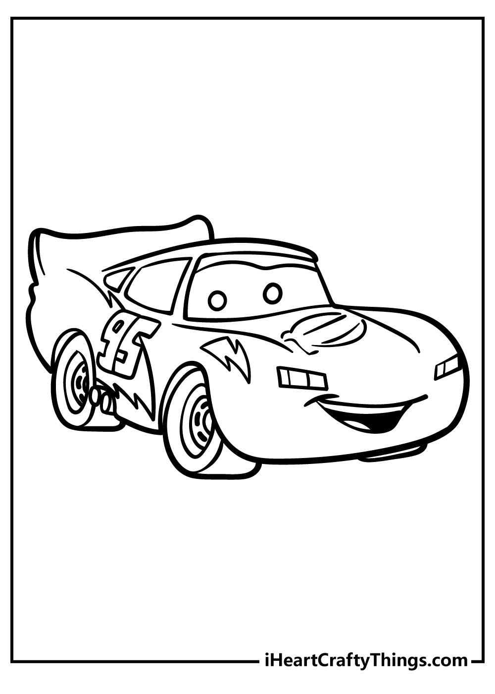 Lightning McQueen Coloring Book - 20 pages