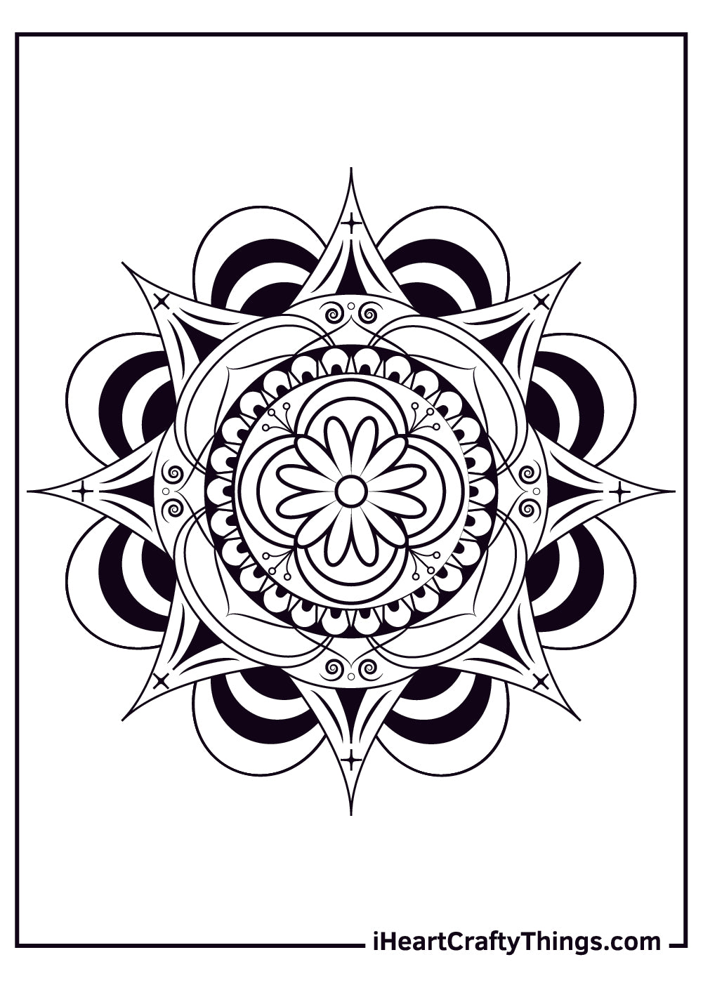 Mandala Coloring Book - 15 pages