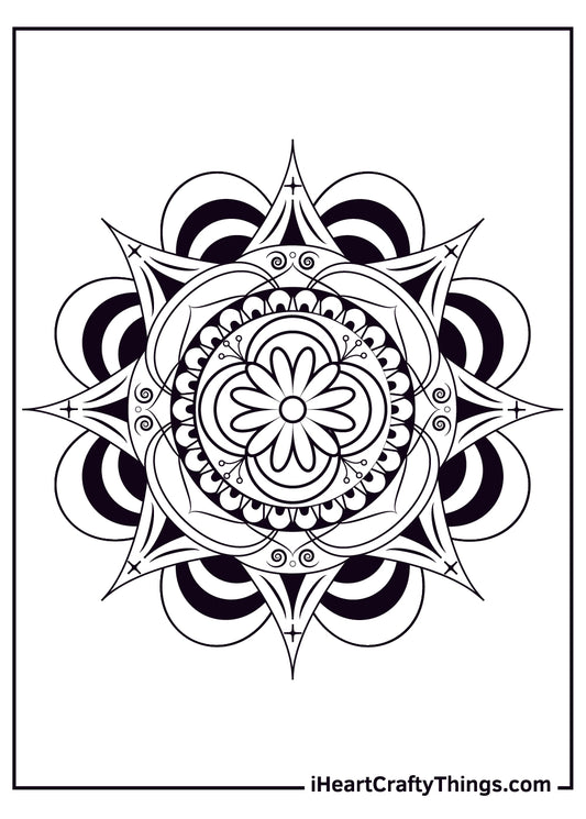 Mandala Coloring Book - 15 pages