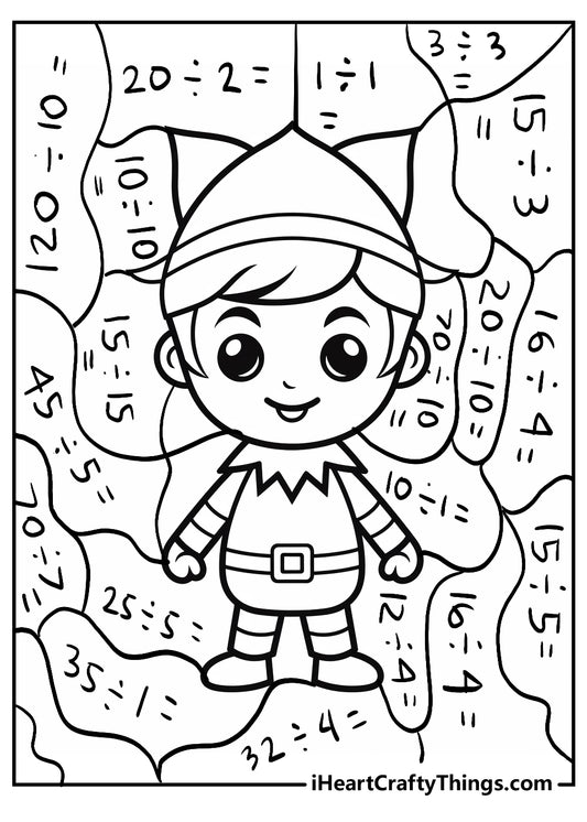 Math Coloring Book - 15 pages