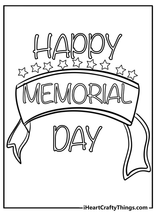 Memorial Coloring Book - 41 pages