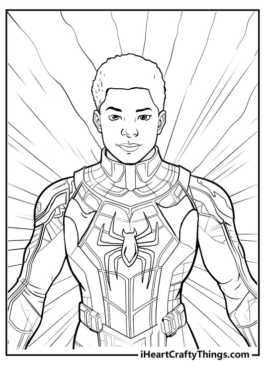 Miles Morales Coloring Book - 15 pages