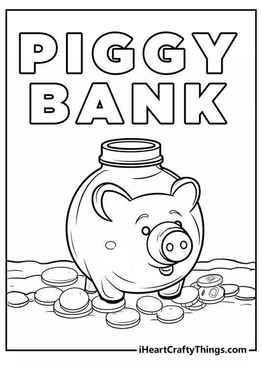 Money Coloring Book - 15 pages