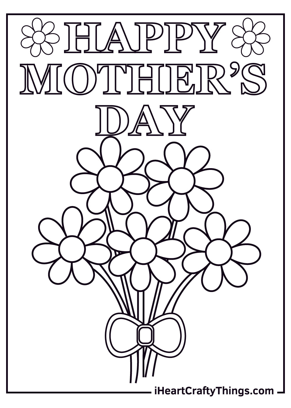 Mother’s Day Coloring Book - 25 pages