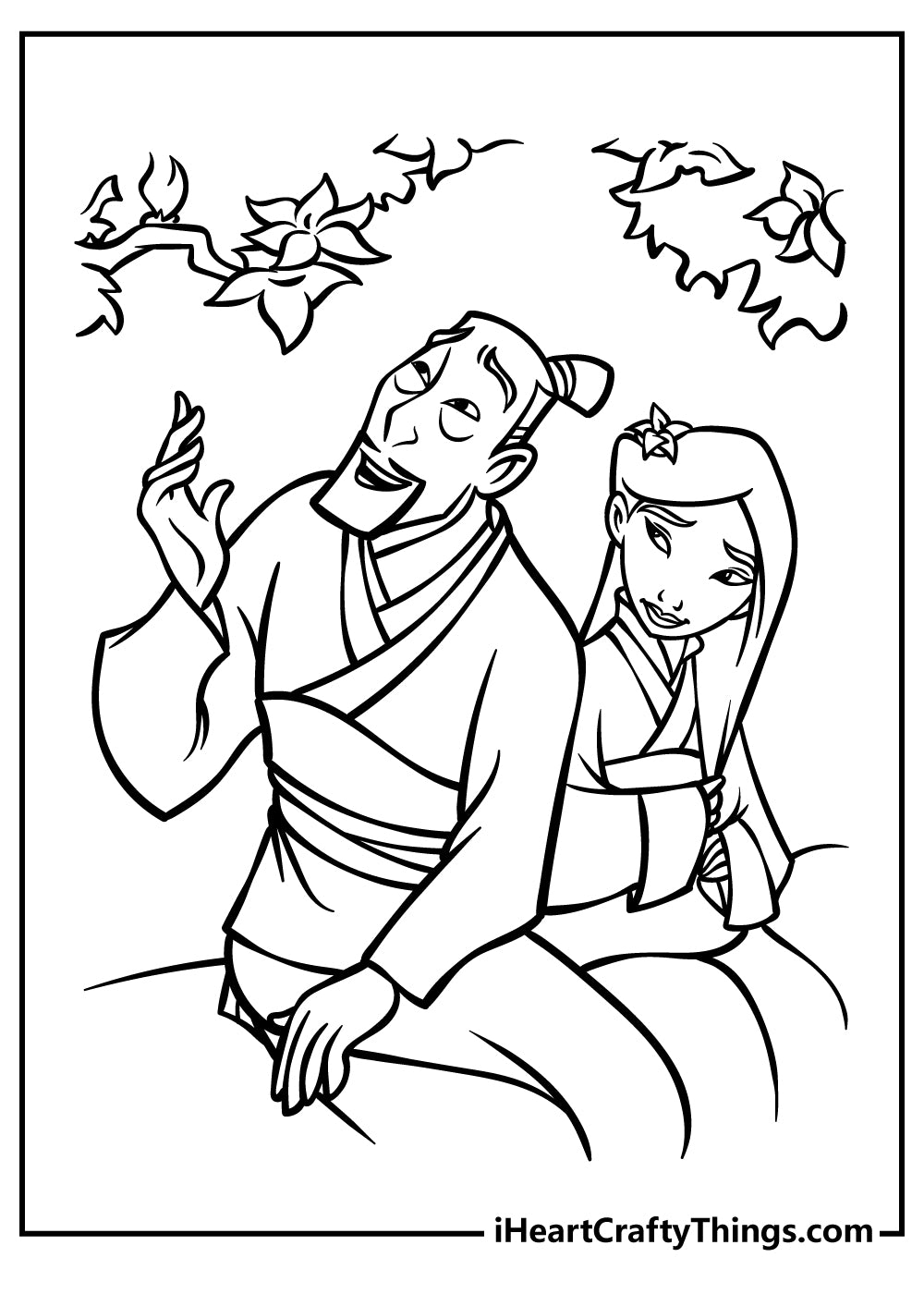 Mulan Coloring Book - 20 pages