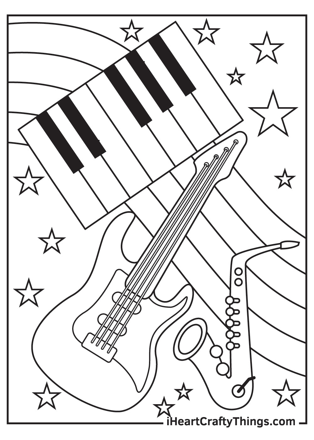 Music Coloring Book - 15 pages