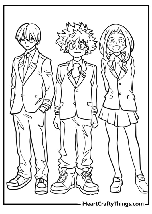 My Hero Academia Coloring Book - 26 pages